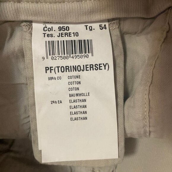 Mason’s Italy Torino Jersey Slim Fit Khaki Pants | Size 54 (XL/38W) - Picture 9 of 12